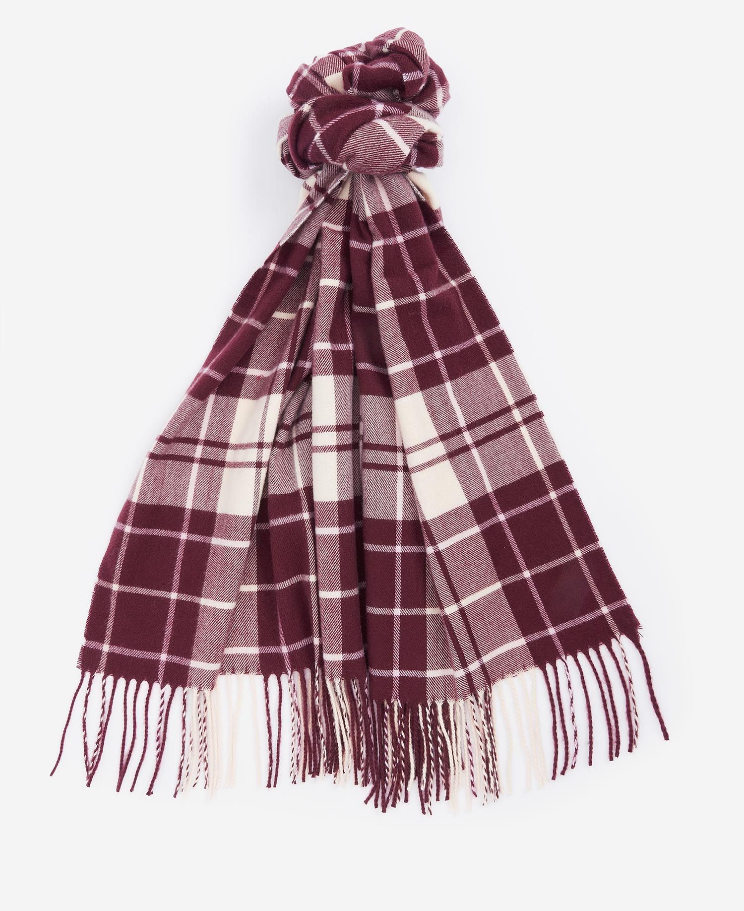 Écharpe tartan Barbour Hailes Cabernet