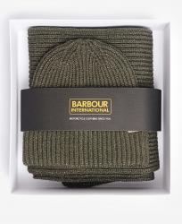 Coffret cadeau bonnet et &eacute;charpe Barbour International Estoril