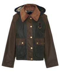 Veste Wax Barbour Reighton Olive/H&ecirc;tre