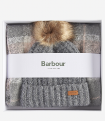 Coffret bonnet et &eacute;charpe tartan Barbour saltburn